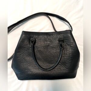 Black satchel handbag